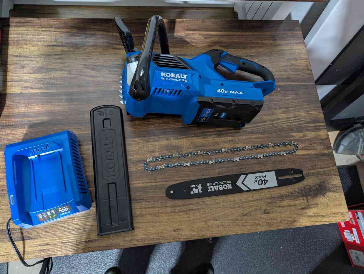 kobalt 40volt 14in chainsaw