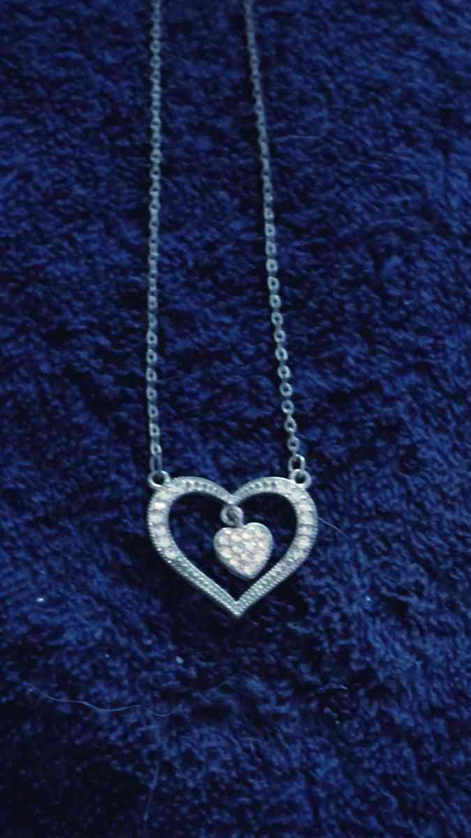 Double Heart Necklace - Greenville, Illinois - FleaMarketBay