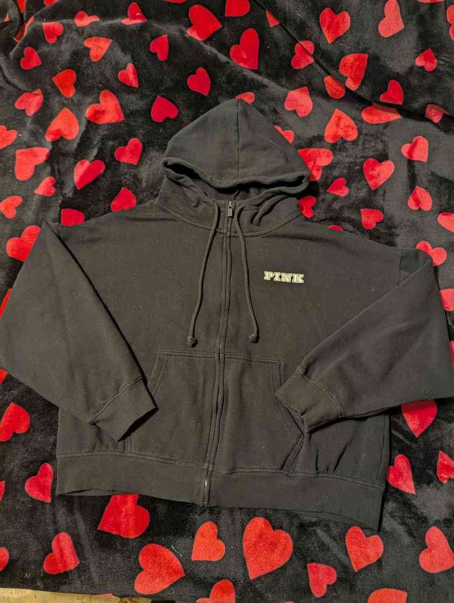 RARE Victoria Secrets Black And White Hoodie - Joplin, Missouri