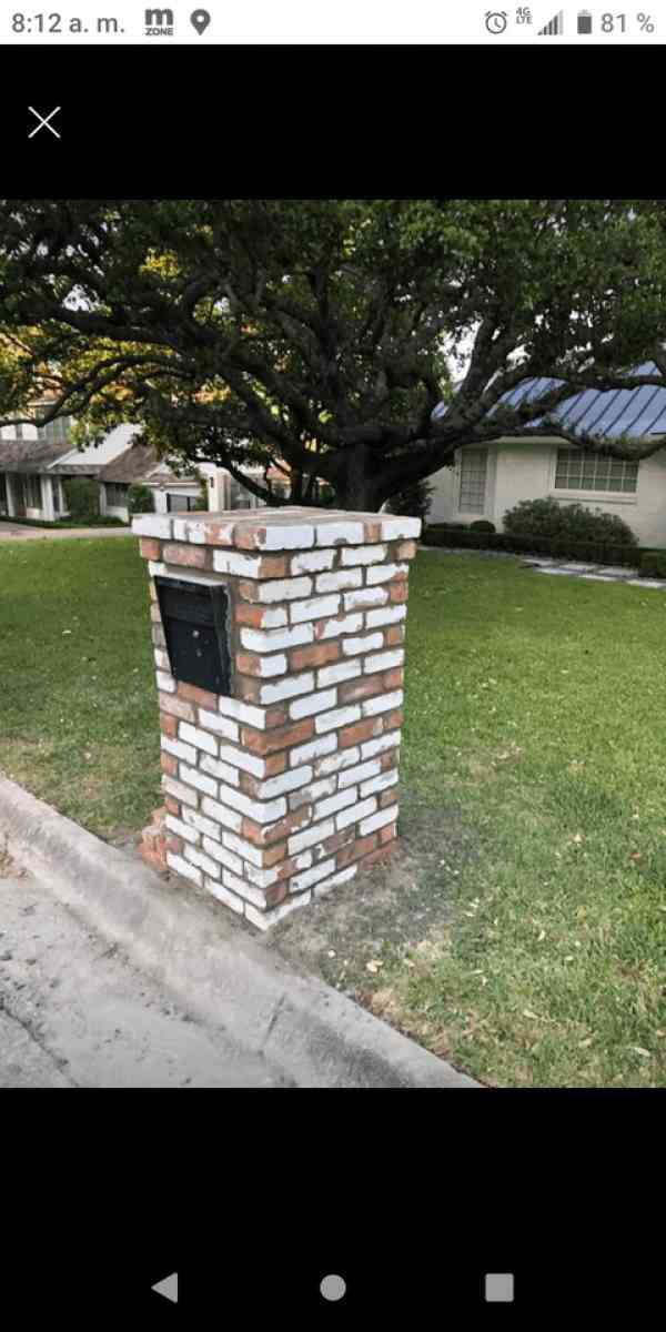 I do brick repairs and mailbox leveling 6822216995 - Fort Worth, Texas - FleaMarketBay
