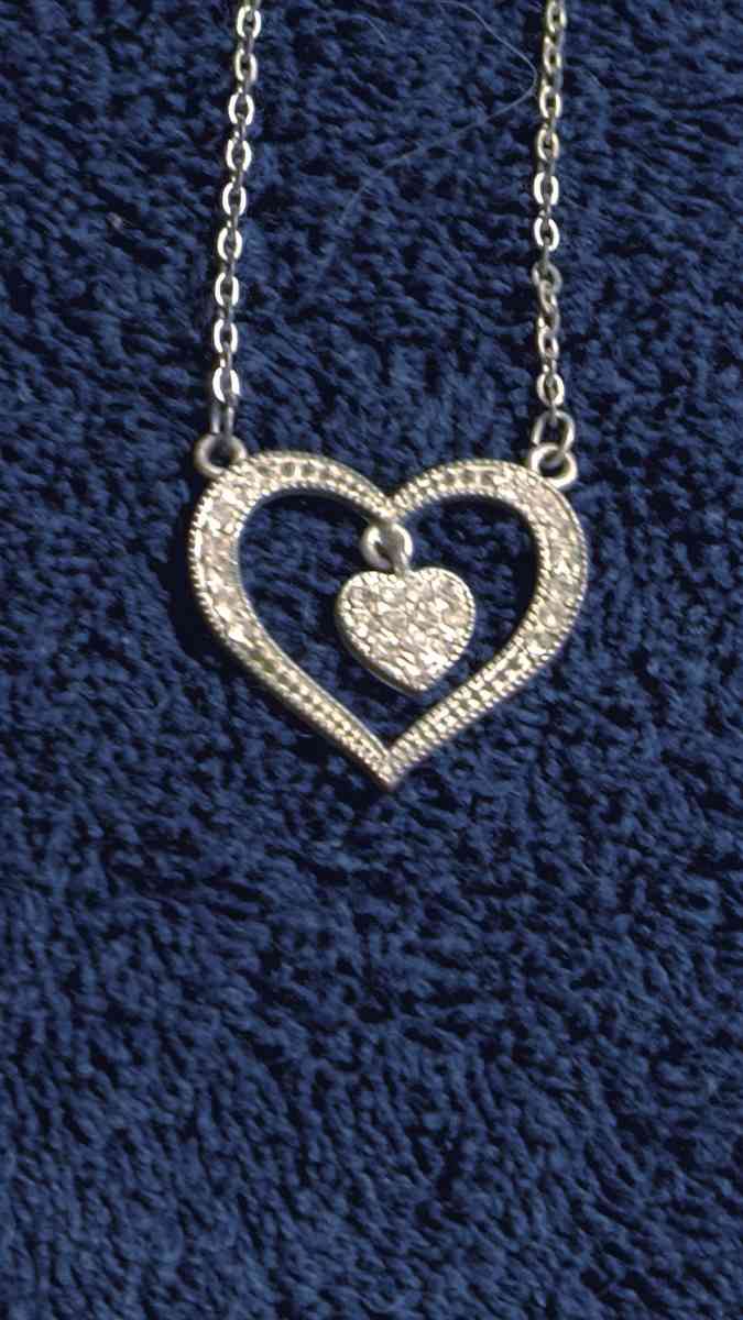 Double Heart Necklace - Greenville, Illinois - FleaMarketBay