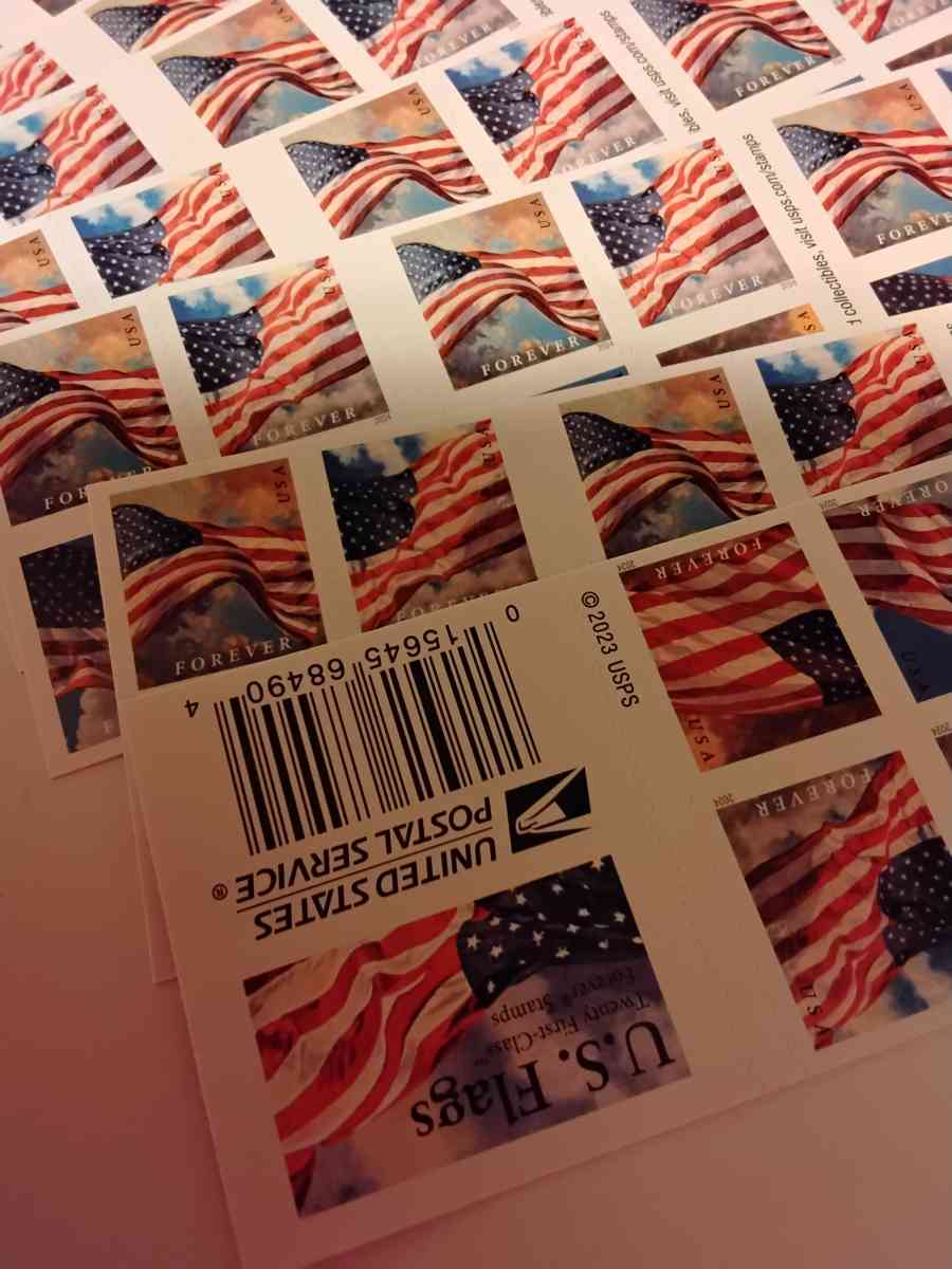 Flag stamps - Lewistown, Pennsylvania