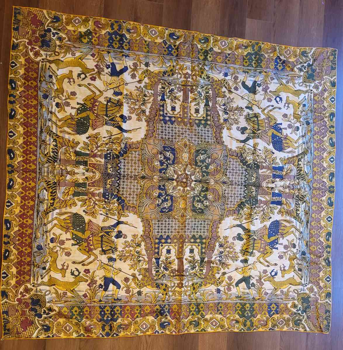 Embroidered Persian Tapestry Tablecloth Blanket Wall Decor - Frederick, Maryland - FleaMarketBay