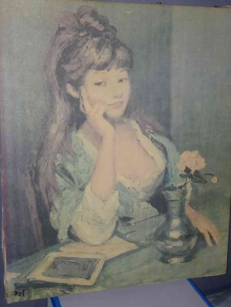 dyf canvas portrait oil painting of Claudine - Mineola, Texas