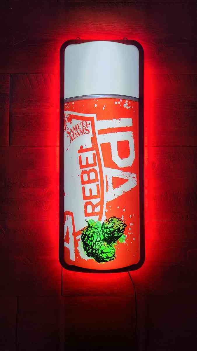 Samuel Adams Rebel IPA Light Up Beer Bar Sign - Philadelphia, Pennsylvania