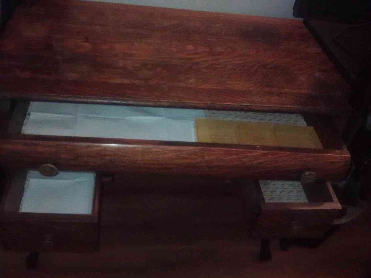 antique wooden office desk - Slidell, Louisiana - FleaMarketBay