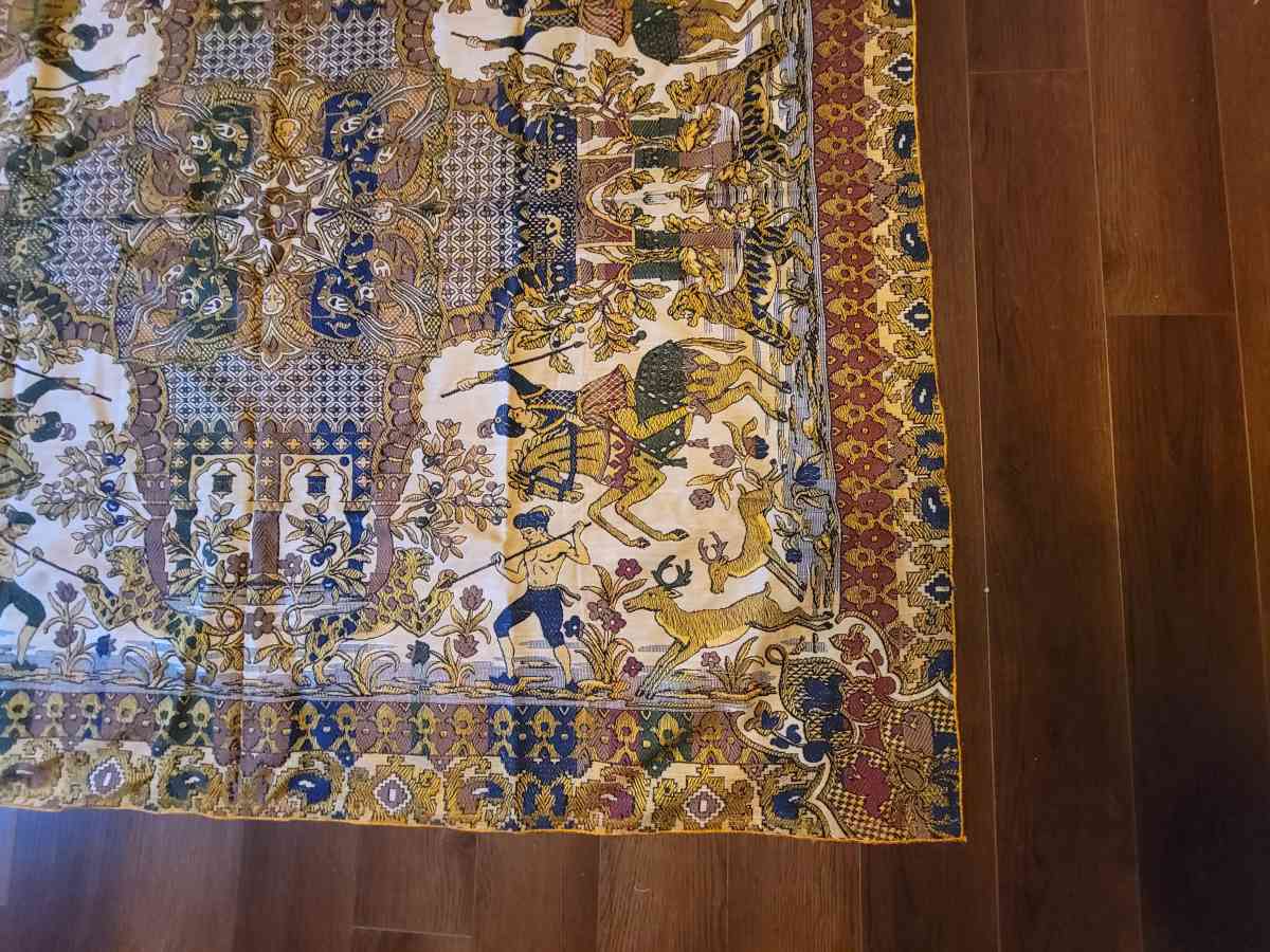 Embroidered Persian Tapestry Tablecloth Blanket Wall Decor - Frederick, Maryland - FleaMarketBay