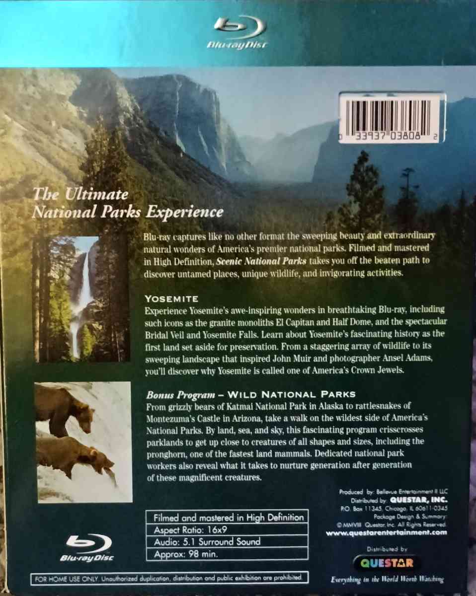 Yellowstone and Yosemite  bluray - Shamokin, Pennsylvania - FleaMarketBay