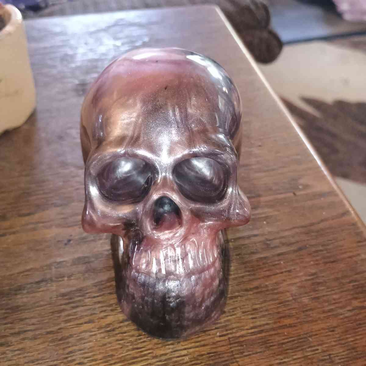 Epoxy Resin Skull Multiple Colors  Black 3 Tall 3 Wide 4 Tal - Clearwater, Kansas - FleaMarketBay