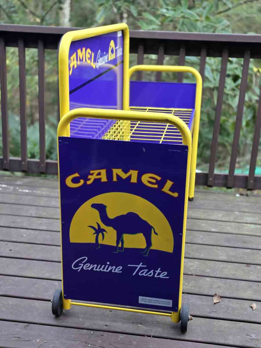 Vintage 1994 Camel Cigarettes Metal Rack Display - Alachua, Florida - FleaMarketBay