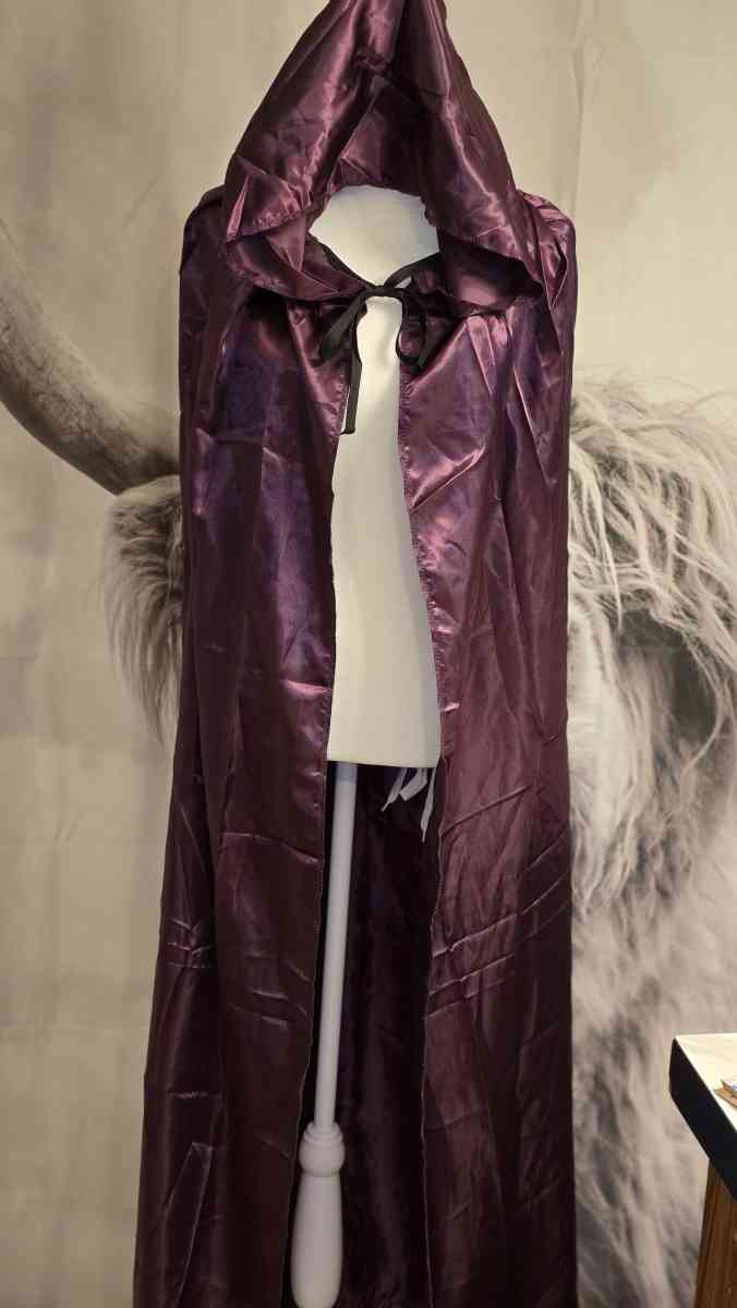 Unisex Dark Purple Hooded Cloak - Defuniak Springs, Florida