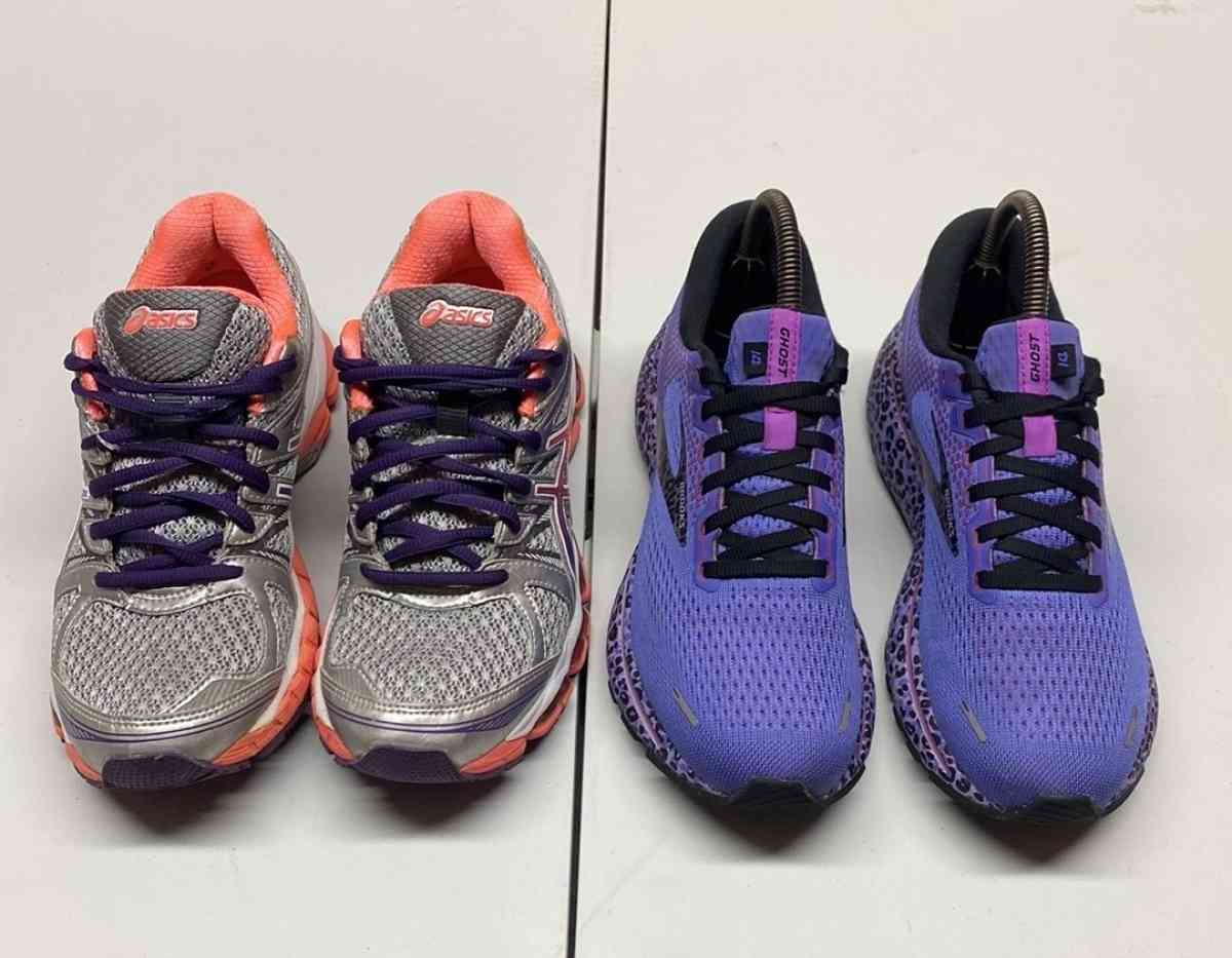 ASICS Gel Evate 2 Brooks Ghost 14 Size 7 half Sneaker Bundle - Frederick, Maryland - FleaMarketBay