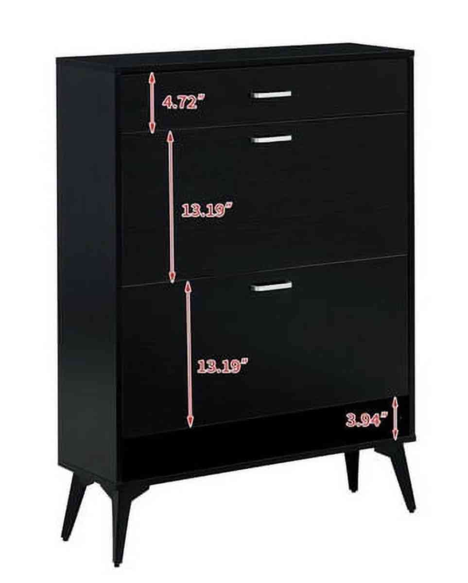 black shoe cabinet - Tempe, Arizona - FleaMarketBay