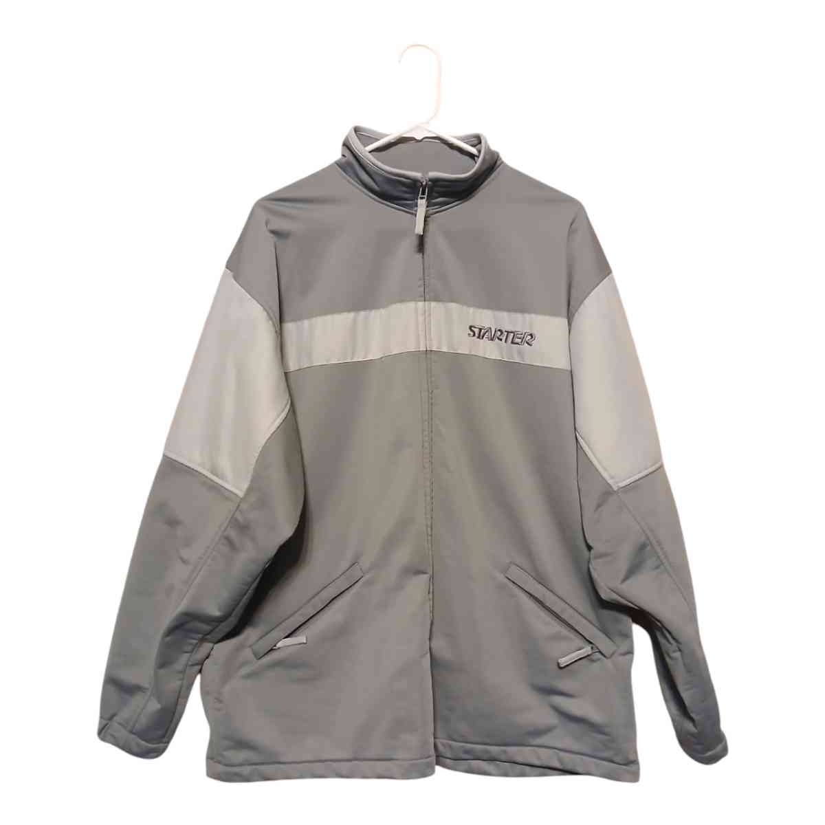 Starter Full Zip Track Warm Up Jacket Gray Mens Large - Jackson, Michigan