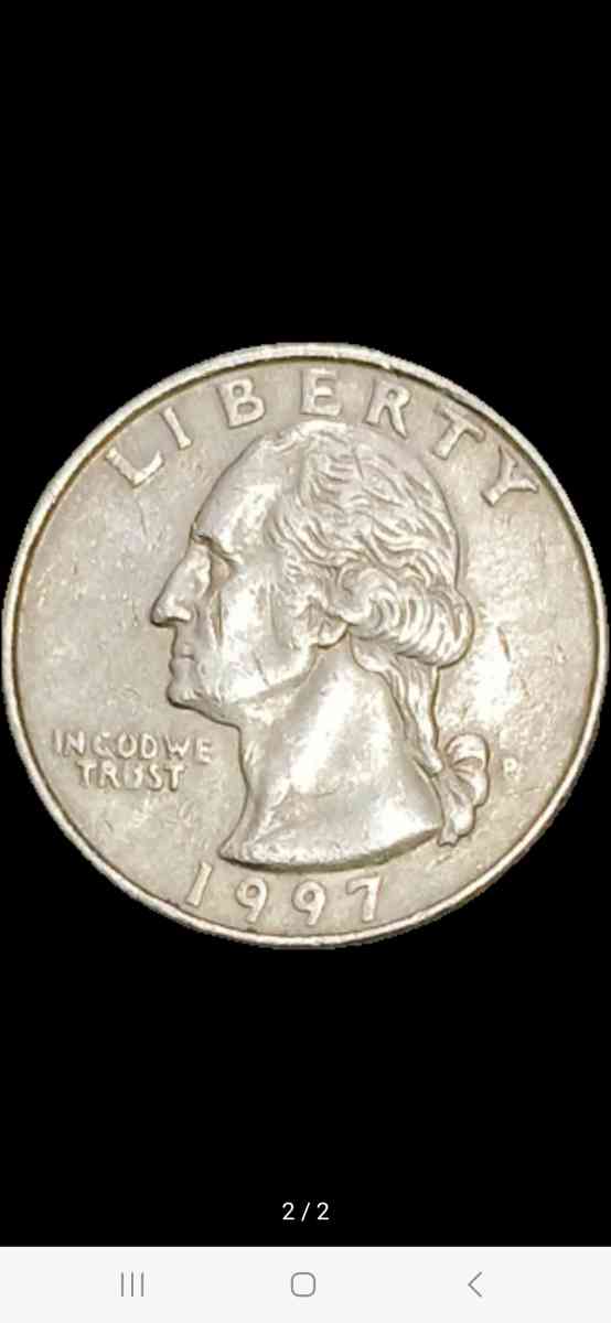 Washington Quarter 1997 D Error Coin - Brooklyn, New York