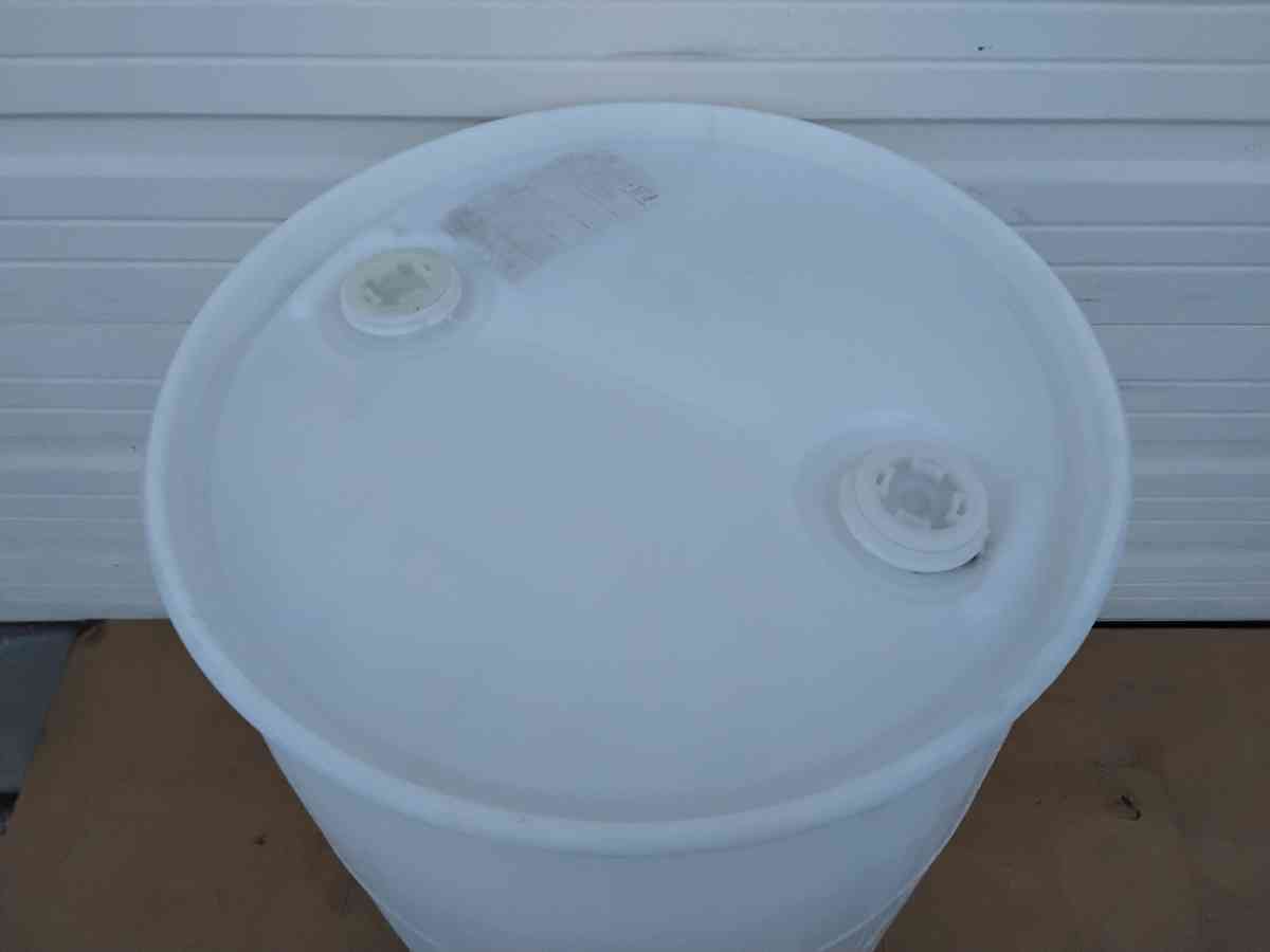 Nice White 55 Gallon Plastic Drum Very Clean and New - Williamstown, New Jersey - FleaMarketBay