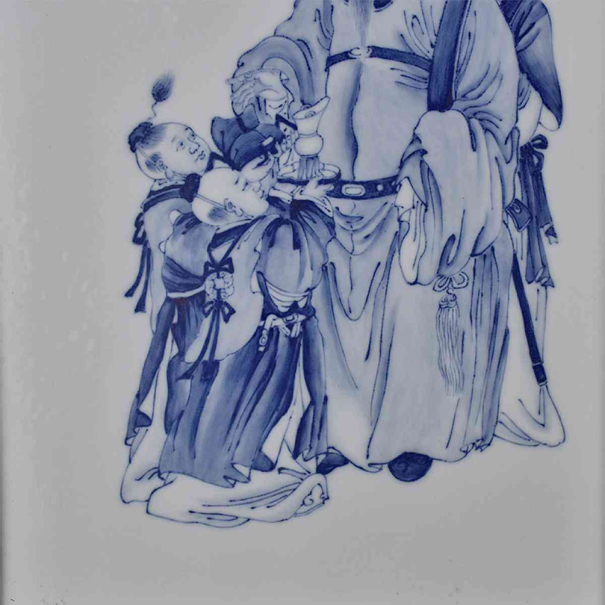 Asian blue and white porcelain painting Chinese antique porc - Alicia, Arkansas - FleaMarketBay