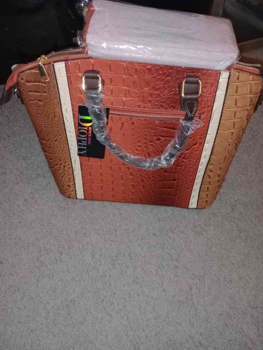 New Multicolor Handbag with Matching Wallet - Ellenwood, Georgia - FleaMarketBay
