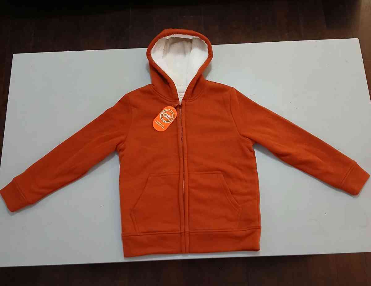 Wonder Nation orange hoodie for kids size L - Indianapolis, Indiana - FleaMarketBay