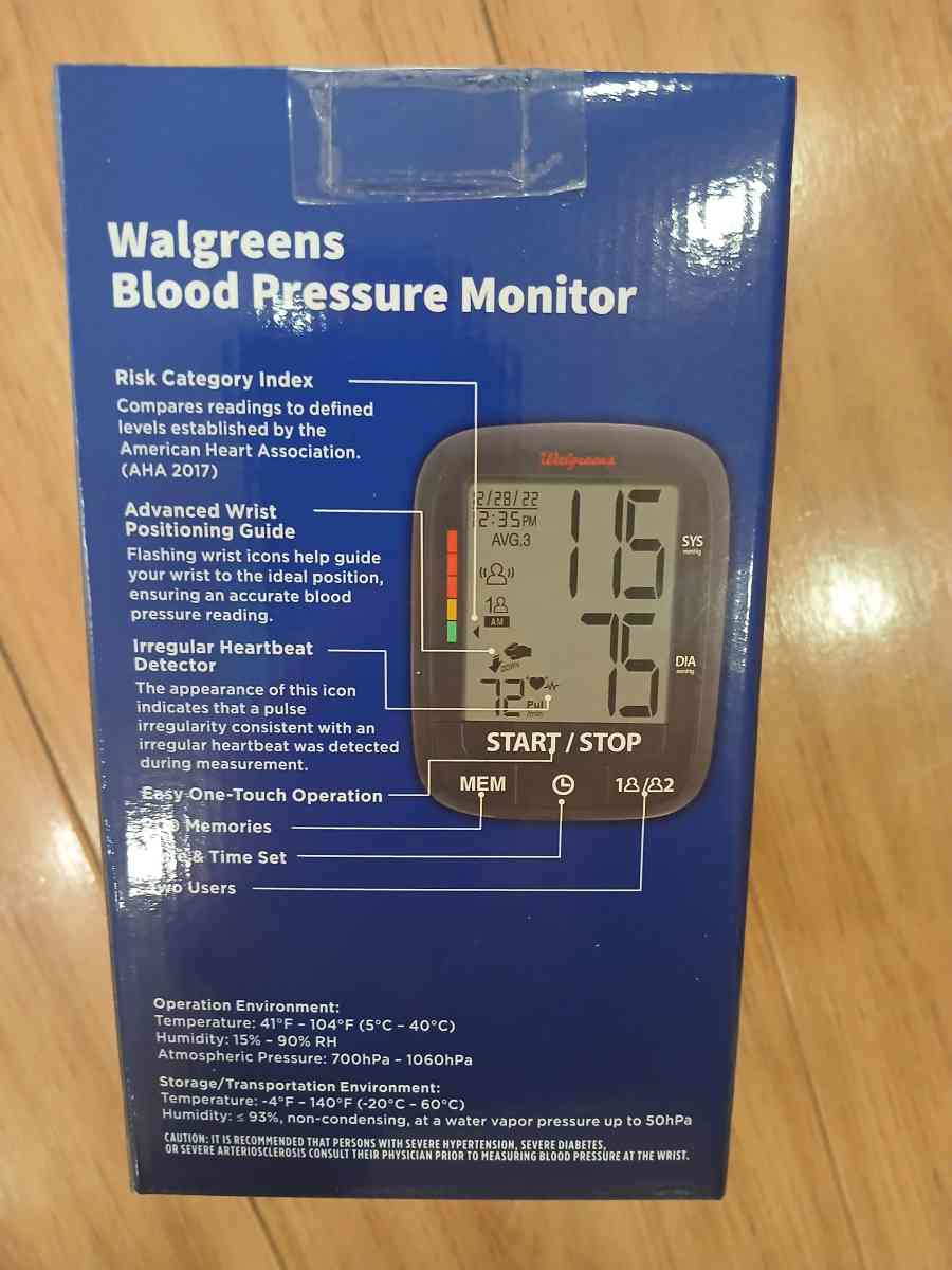 deluxe Wrist Blood Pressure Monitor - Elkhorn, Nebraska - FleaMarketBay