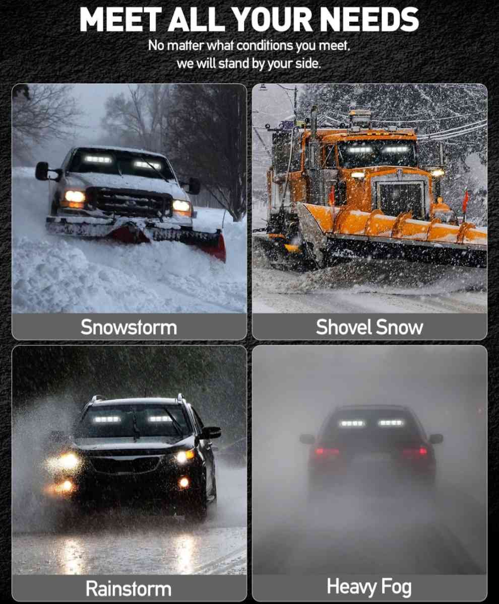 White New LED Emergency Light Bar - Elkhorn, Nebraska - FleaMarketBay