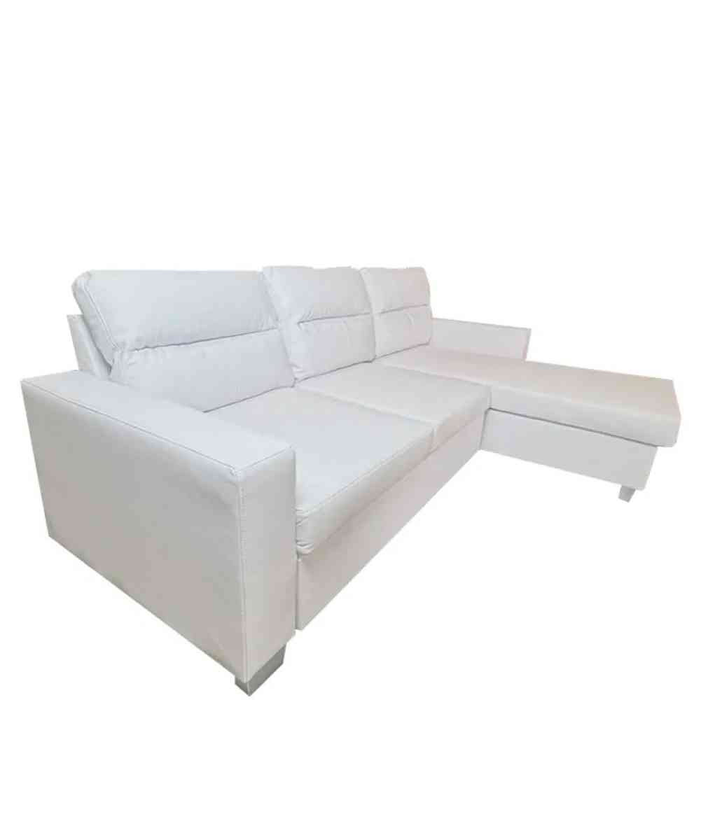 Seccional sofa cama reversible en blanco - Hialeah, Florida - FleaMarketBay