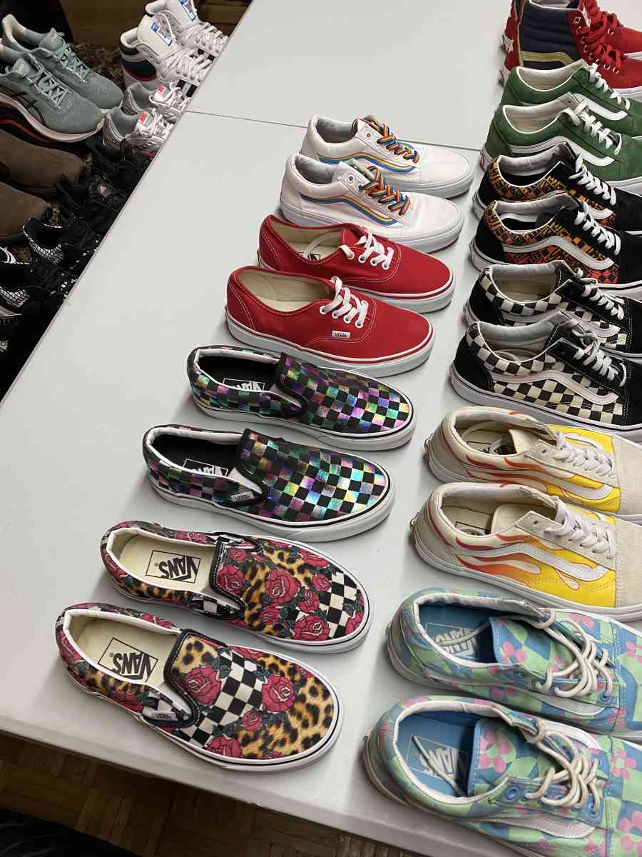 10 Pairs Womens Vans Sneaker Bundle Size 7 - Frederick, Maryland - FleaMarketBay