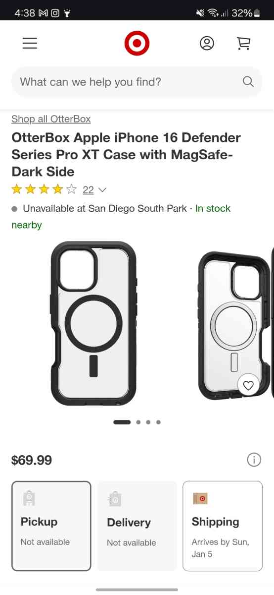 OtterBox Defender Series Pro XT Clear Case For iPhone 16 - La Mesa, California - FleaMarketBay