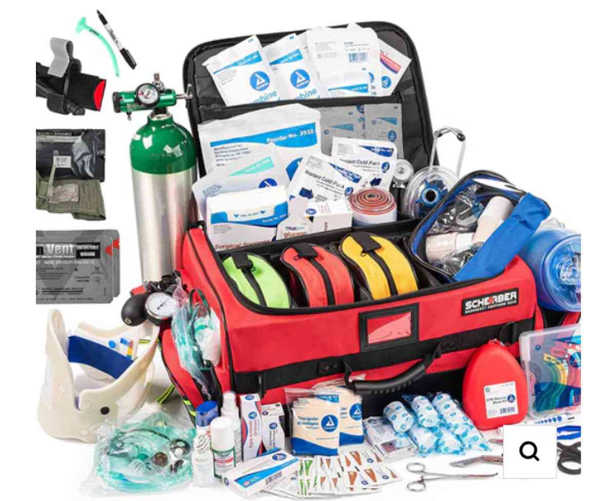 EMT med kit with oxygen tank ND bleed control - Omaha, Nebraska