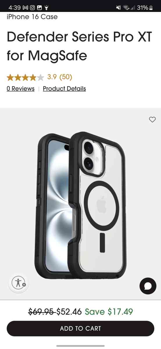 OtterBox Defender Series Pro XT Clear Case For iPhone 16 - La Mesa, California - FleaMarketBay