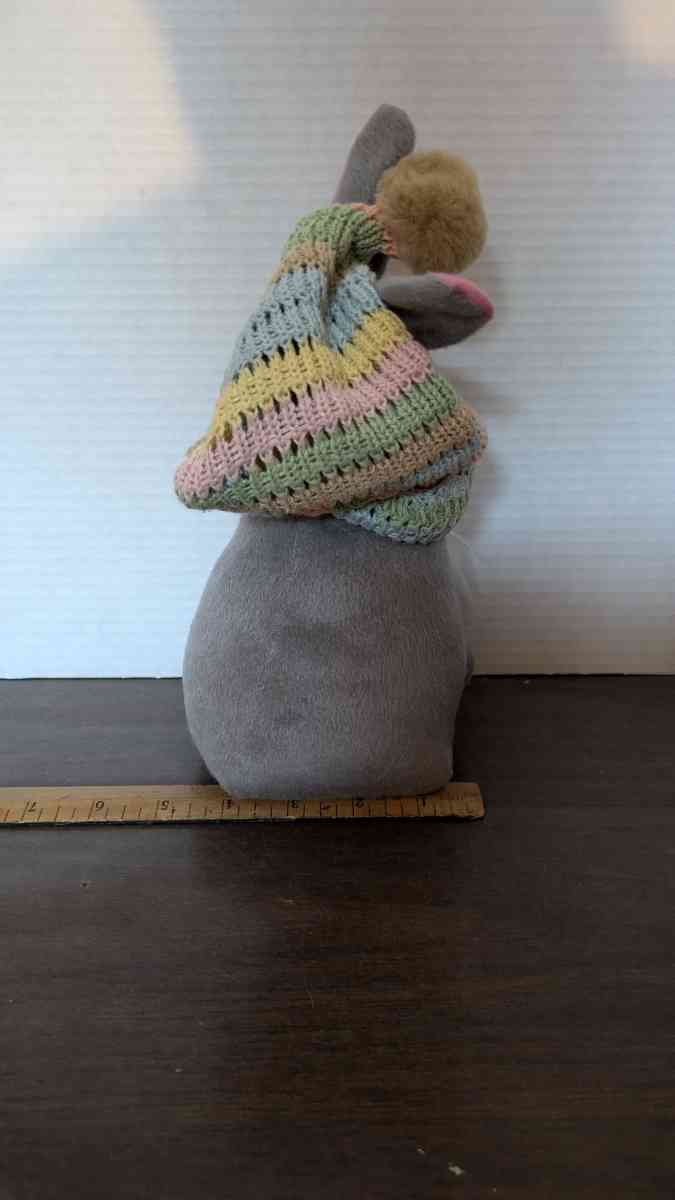Rare Gnome Rabbit Stuffed Animal With A Rainbow Colored Crot - Phoenix, Arizona - FleaMarketBay
