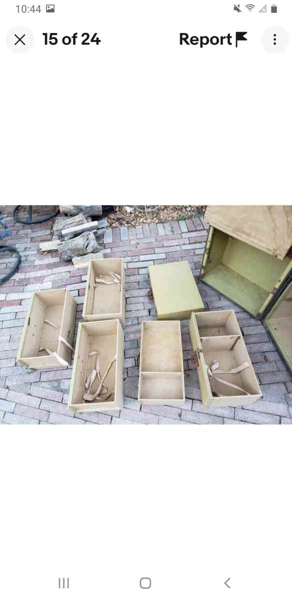 1900s Oshkosh Steamer Trunk 5 Leather Handle Drawers Hangers - San Antonio, Texas - FleaMarketBay