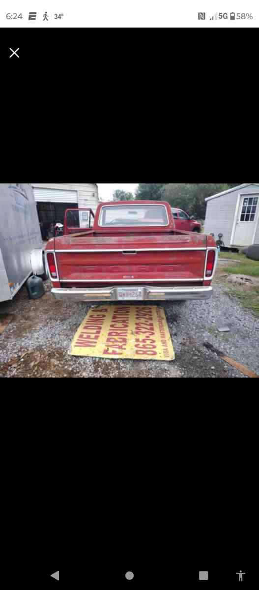 1973 Ford ranger F100 302 3 speed - Cosby, Tennessee - FleaMarketBay