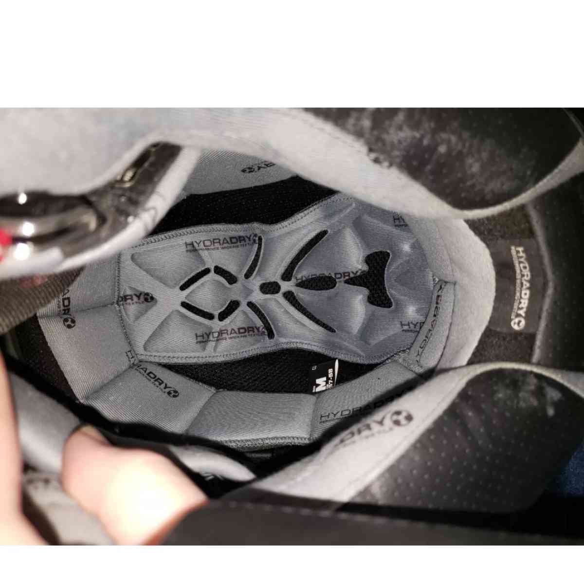 Icon Airmada Gloss Helmet Medallion Silver Medium Like New - San Antonio, Texas - FleaMarketBay