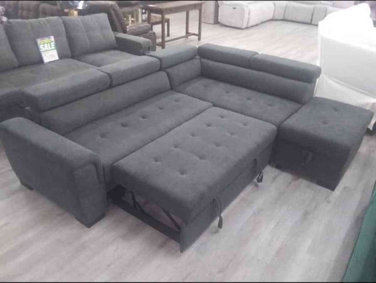Sectional sofa bed with ottoman I sell Ask for price - Hialeah, Florida - FleaMarketBay