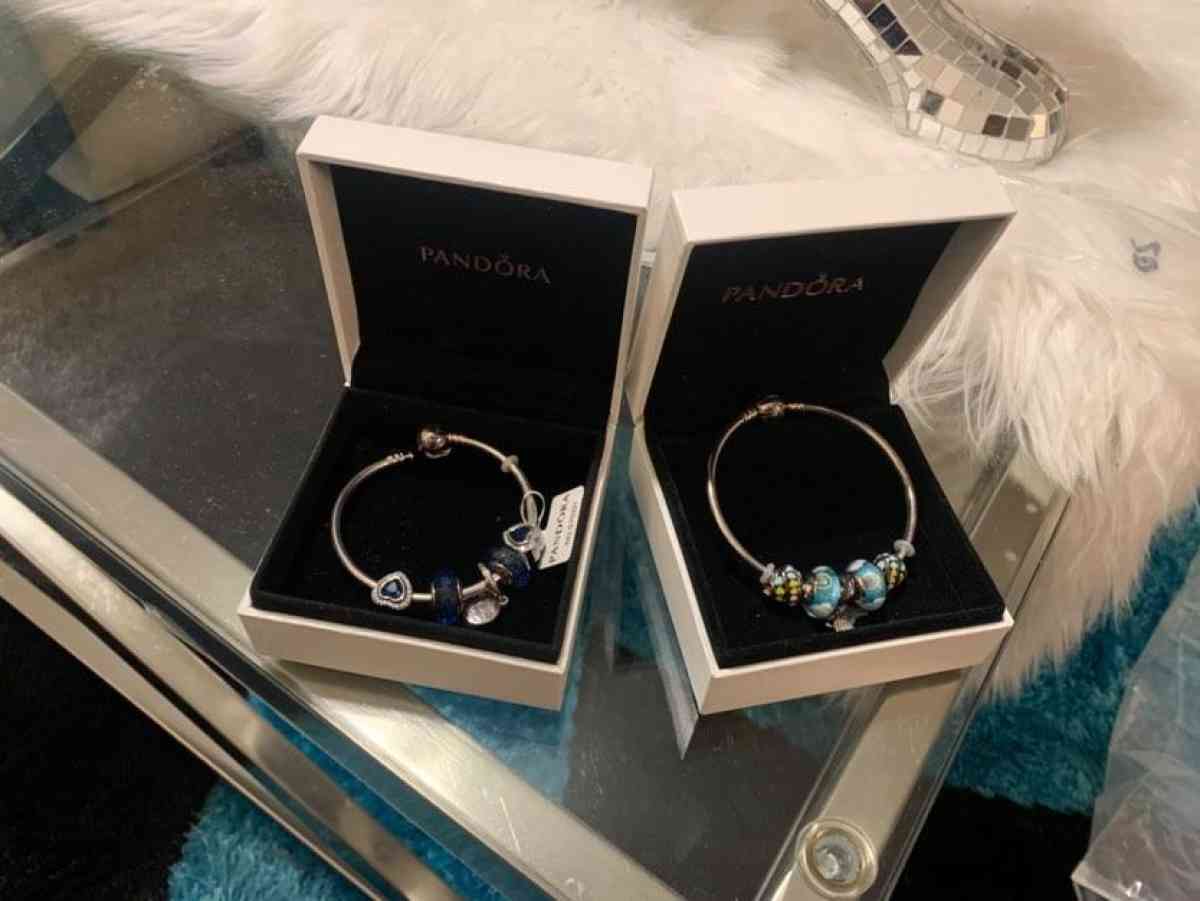Pandora Charm Bracelets 2 Dark Blue Bracelet - Clayton, Georgia - FleaMarketBay