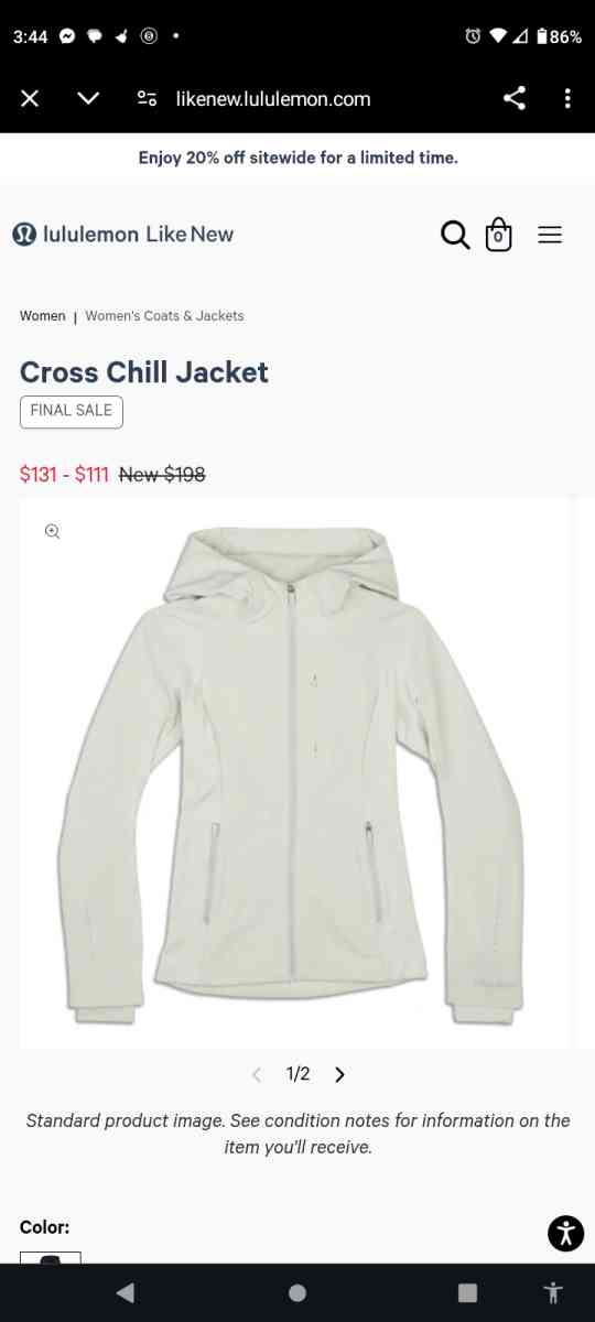 Lululemon Womans Jacket with Hoodie - Palatka, Florida - FleaMarketBay