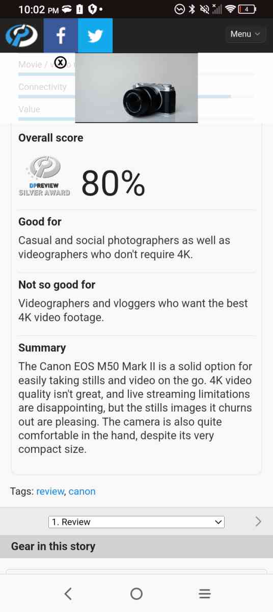 Canon EOS M50 Mark ii mirrorless 4k camera - Valdosta, Georgia - FleaMarketBay