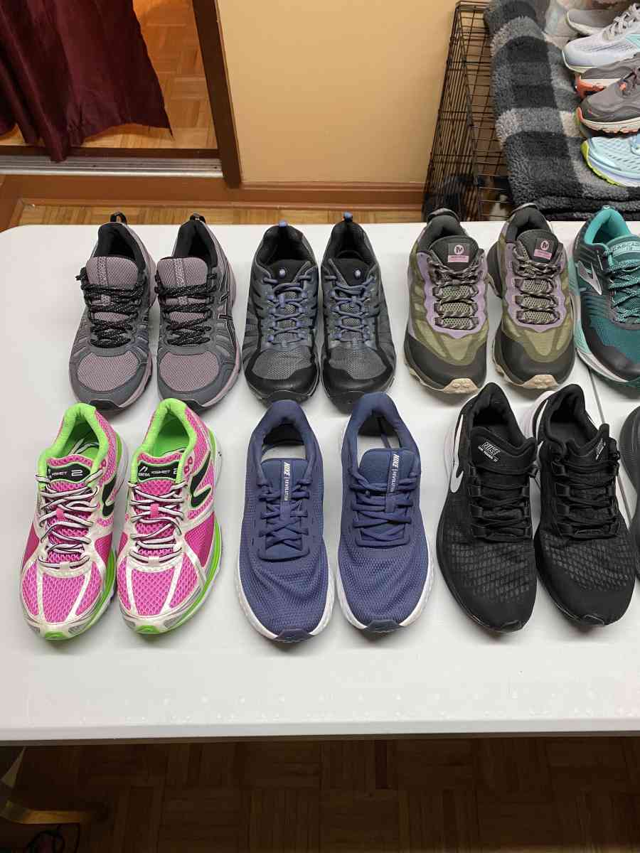 12 Pairs Womens Athletic Mixed Brands Sneaker Bundle Size 9 - Frederick, Maryland - FleaMarketBay