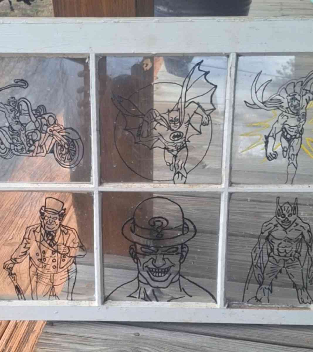 Batman Window - Elizabethton, Tennessee