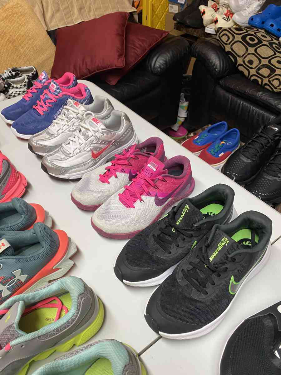 14 pairs Womens Mixed Brand Sneaker Bundle Size 7 and 7 half - Frederick, Maryland - FleaMarketBay
