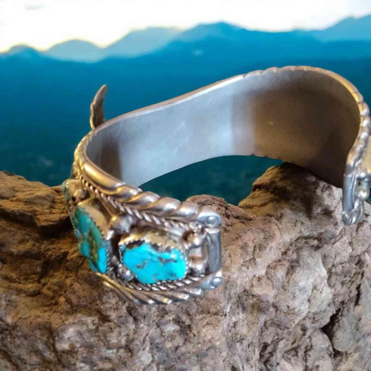 Native American Turquoise watch Band - Phoenix, Arizona - FleaMarketBay
