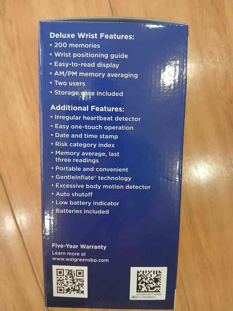 deluxe Wrist Blood Pressure Monitor - Elkhorn, Nebraska - FleaMarketBay