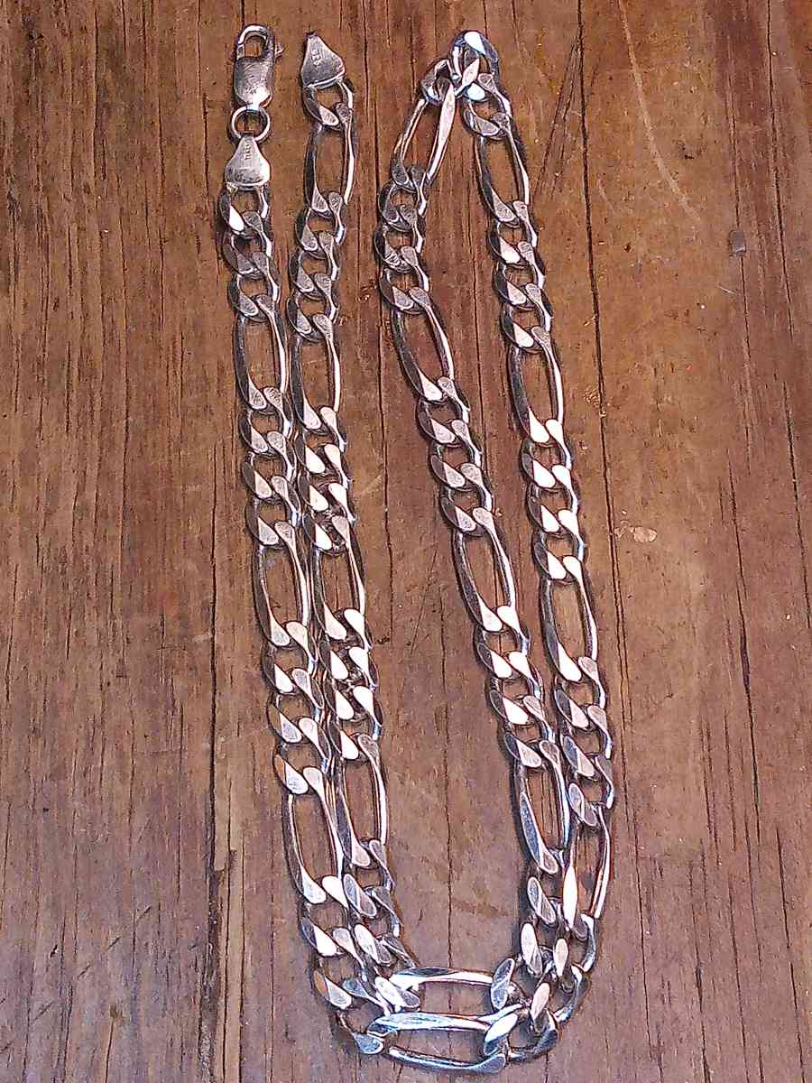 22 inch Hallmark diamond cut 925 Italian silver necklace - Paragould, Arkansas - FleaMarketBay