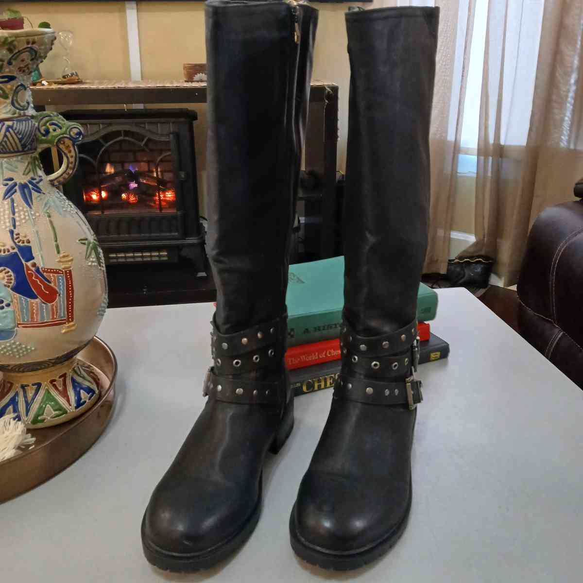 Torrid Buckle detail wide calf boots for Women Size 11ww