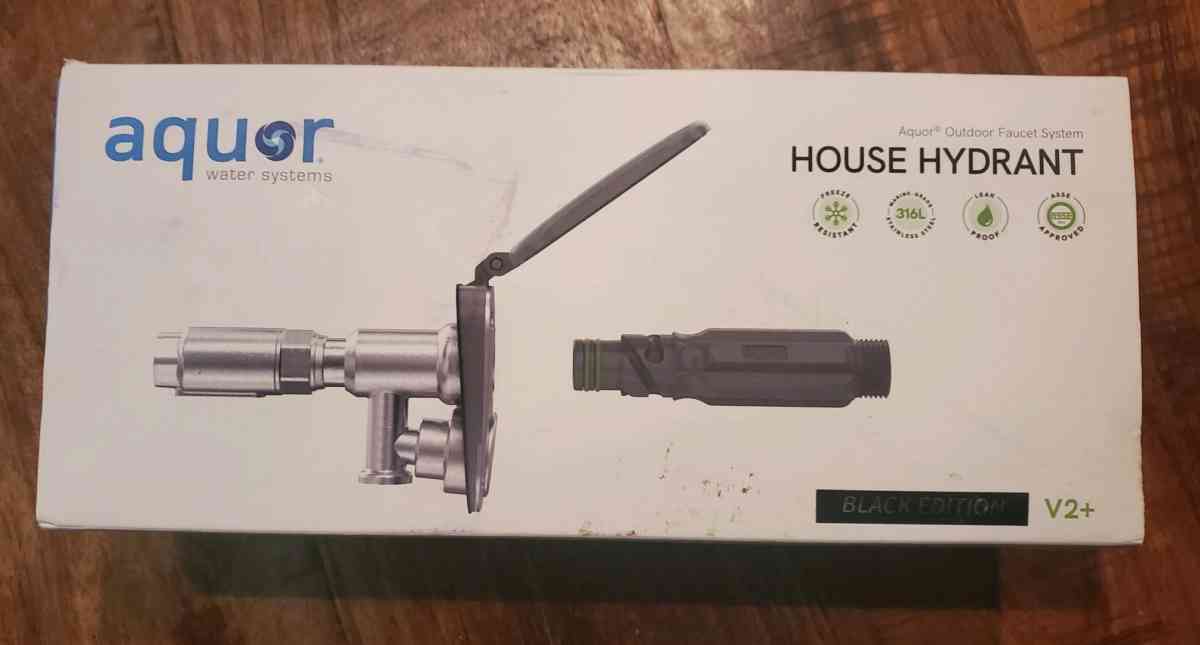 Aquor  House Hydrant V2  Outdoor Faucet System  Slate Gray