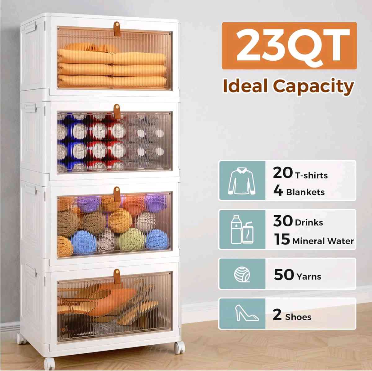 Amazon 4 tier magnetic drawer rack storage bin collapsible - Detroit, Michigan - FleaMarketBay