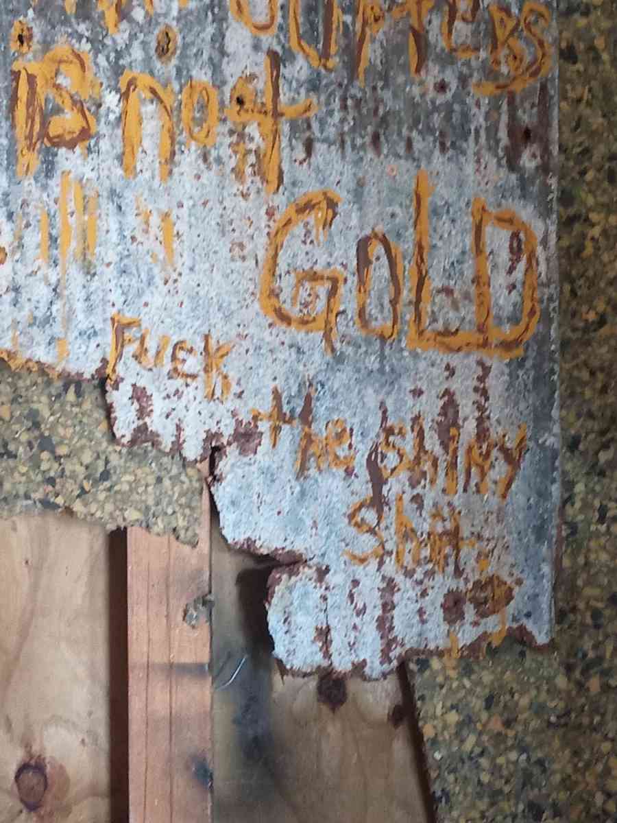 Tin roof Sign from 1930s - Whitwell, Tennessee