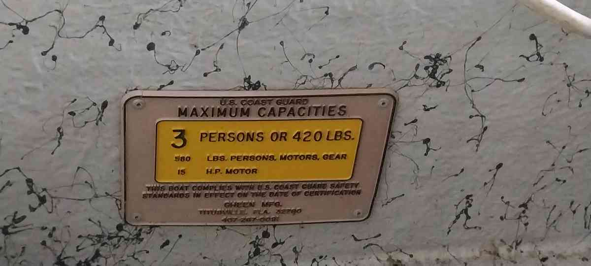 97 Gheen boat rated for 15h motor with trailer - Lake Wales, Florida - FleaMarketBay