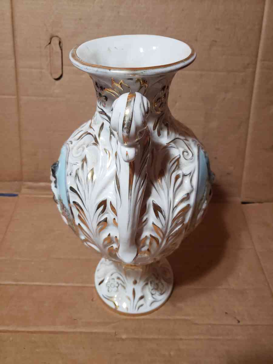 Capodimonte Marked Porcelain Italy Vase Lady  Child - San Antonio, Texas - FleaMarketBay